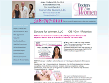Tablet Screenshot of doctorsforwomen.net